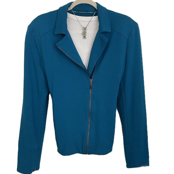 💖Host Pick💖 Knit Motto Jacket Knit Zip by Grace Elements Size 14 - Picture 3 of 6